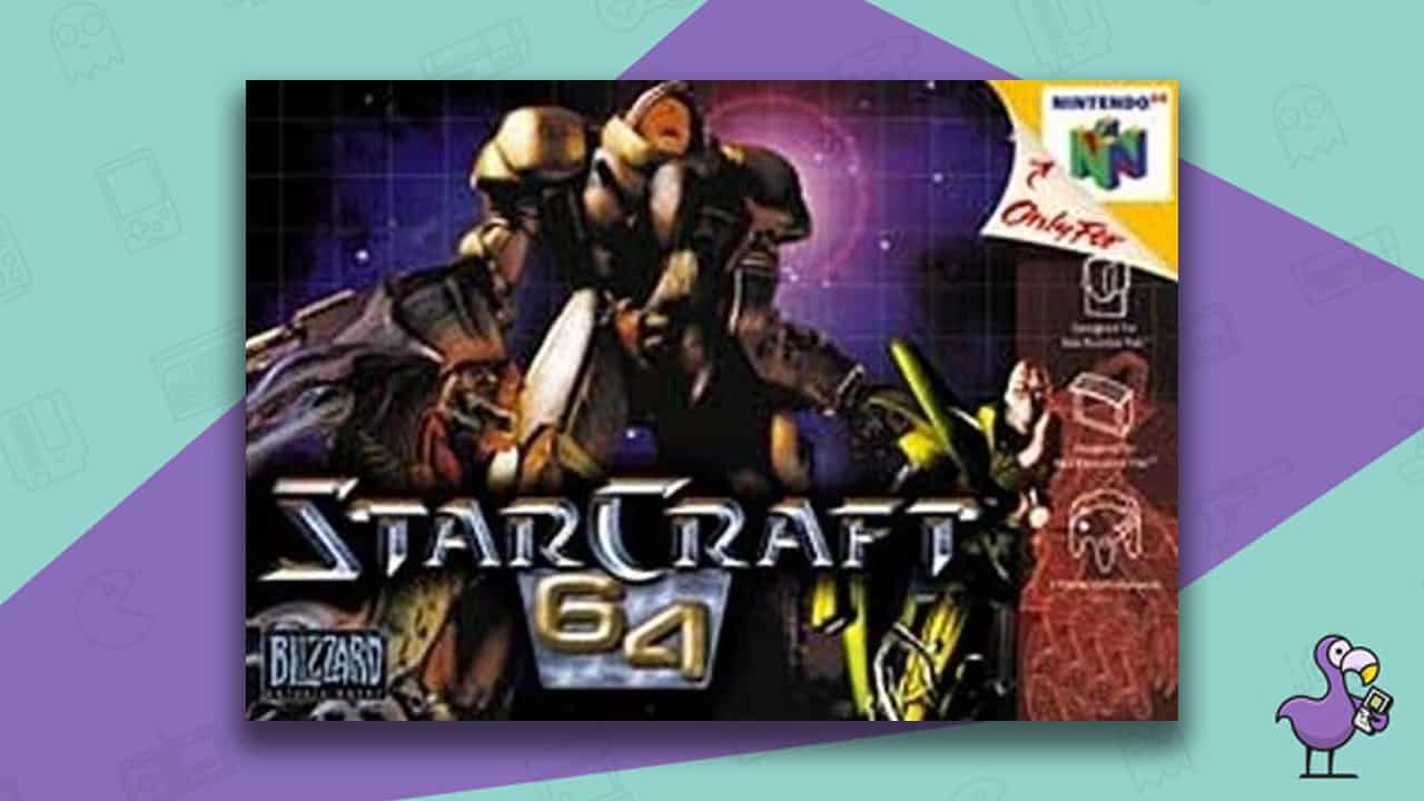 Starcraft 64 game box N64