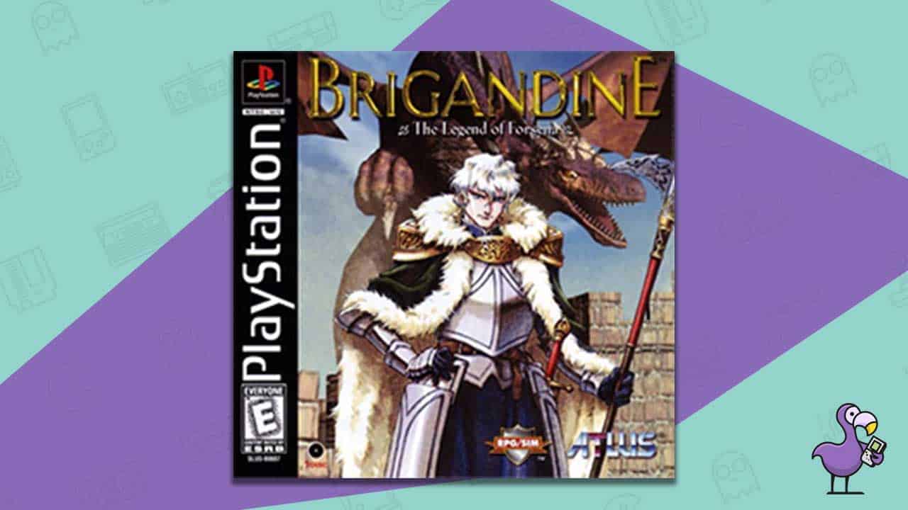brigandine ps1 game case cover art
