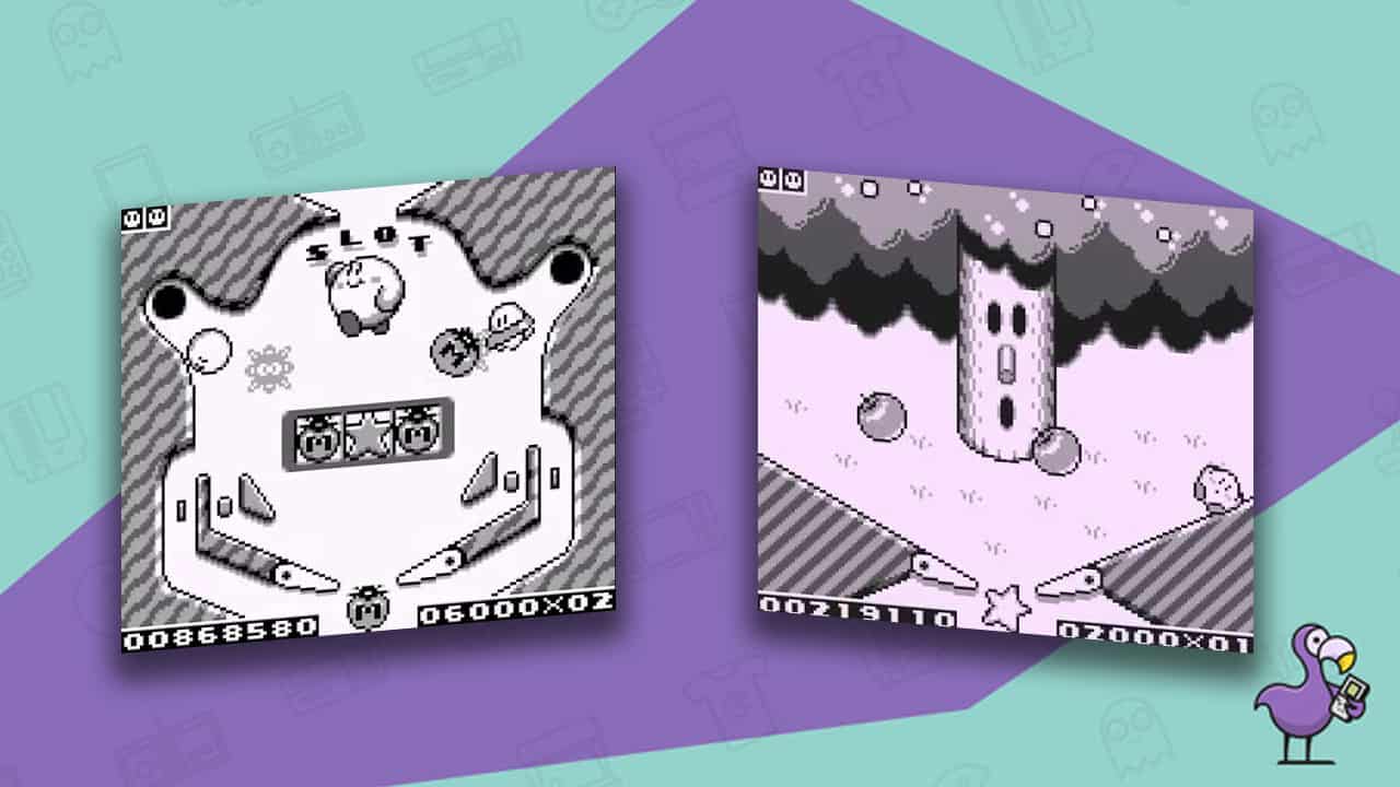 Kirby's Pinball Land gameplay