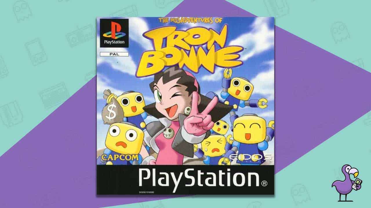 tron bonne ps1 game case cover art
