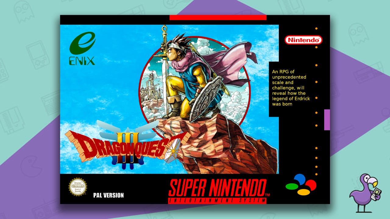 Best Dragon Quest Games - Dragon Quest III: The Seeds Of Salvation Game Case SNES