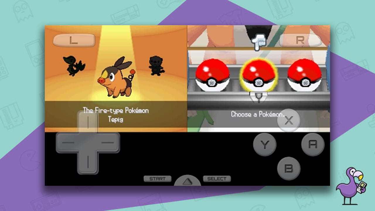 DraStic Nintendo DS Emulator game screen showing Pokemon gameplay 