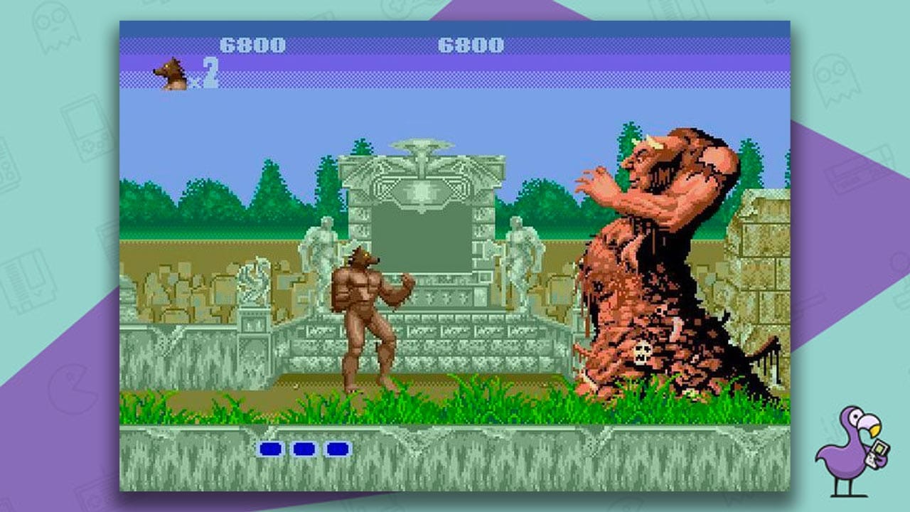 Sega Genesis Altered Beast gameplay