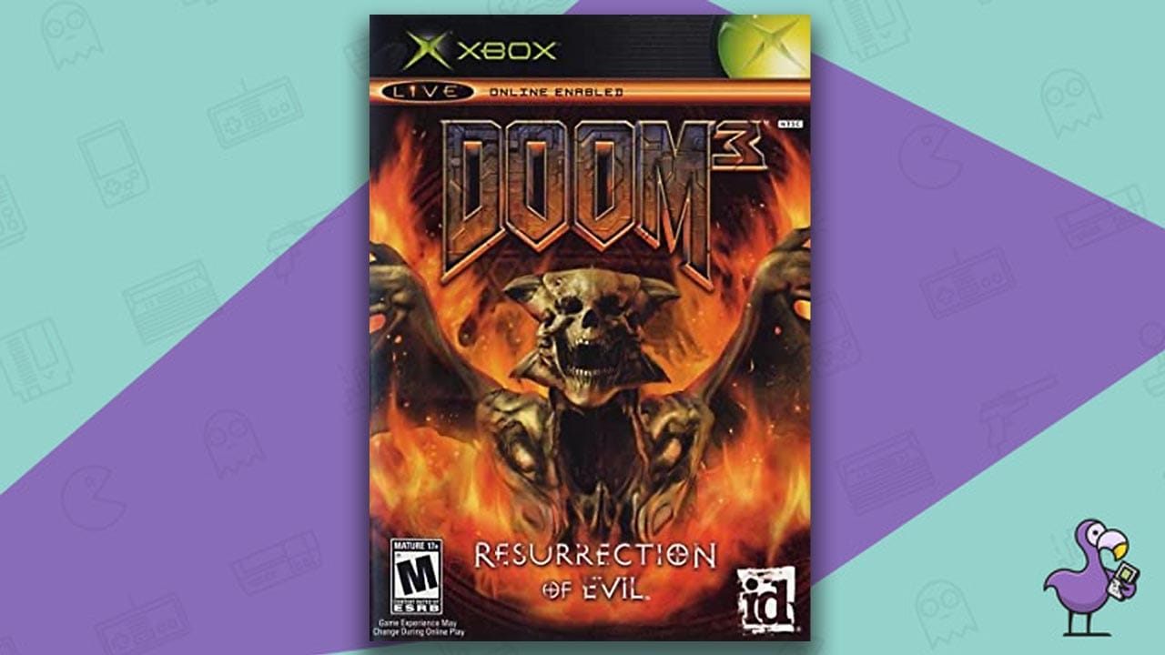 Doom 3: resurrection of Evil Xbox game case
