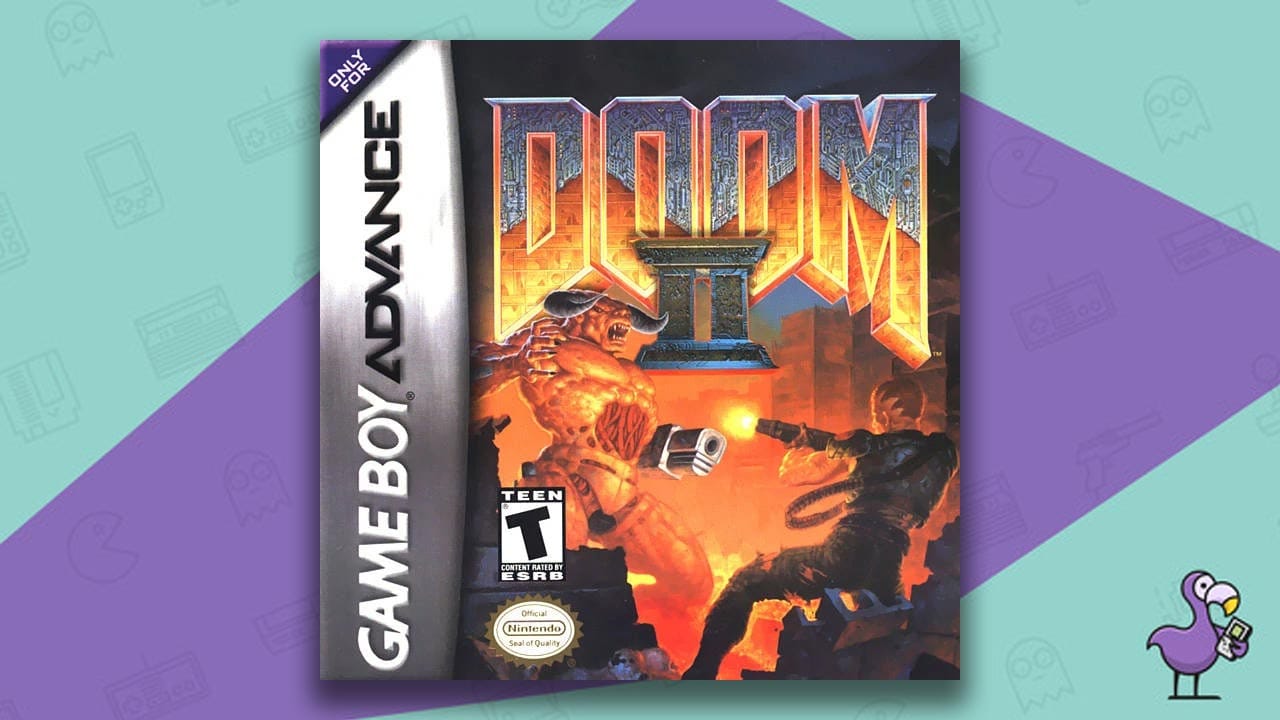 Doom II: Hell on Earth game case Game boy Advance