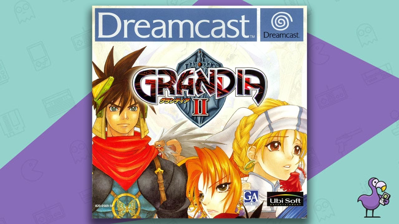 Grandia II game case cover art Dreamcast