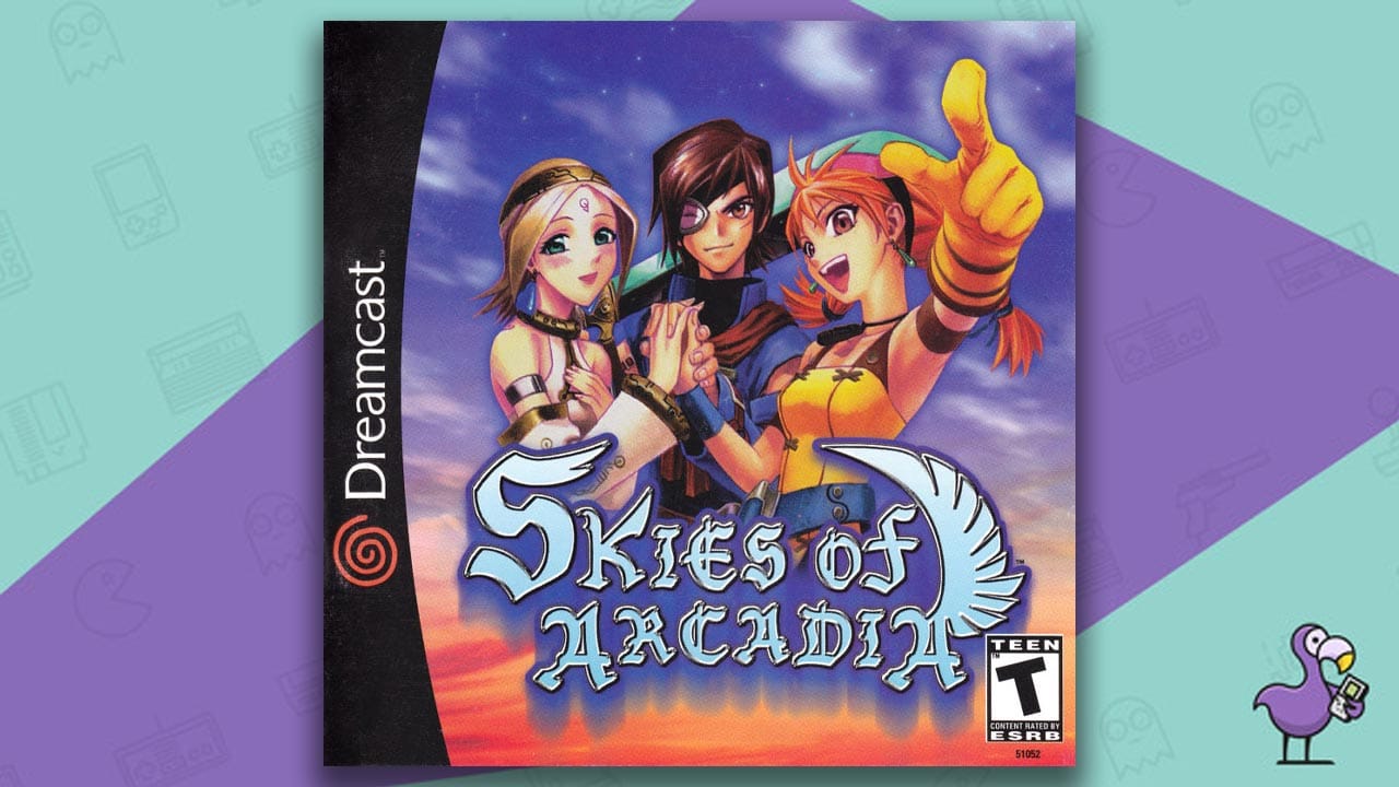 Best JRPGs - skies of arcadia game case cover art