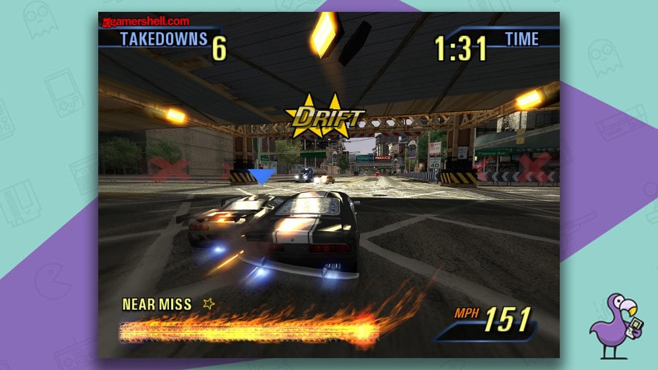 burnout takedown ps2 gameplay