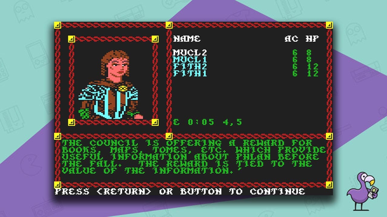 Pool of Radiance gameplay