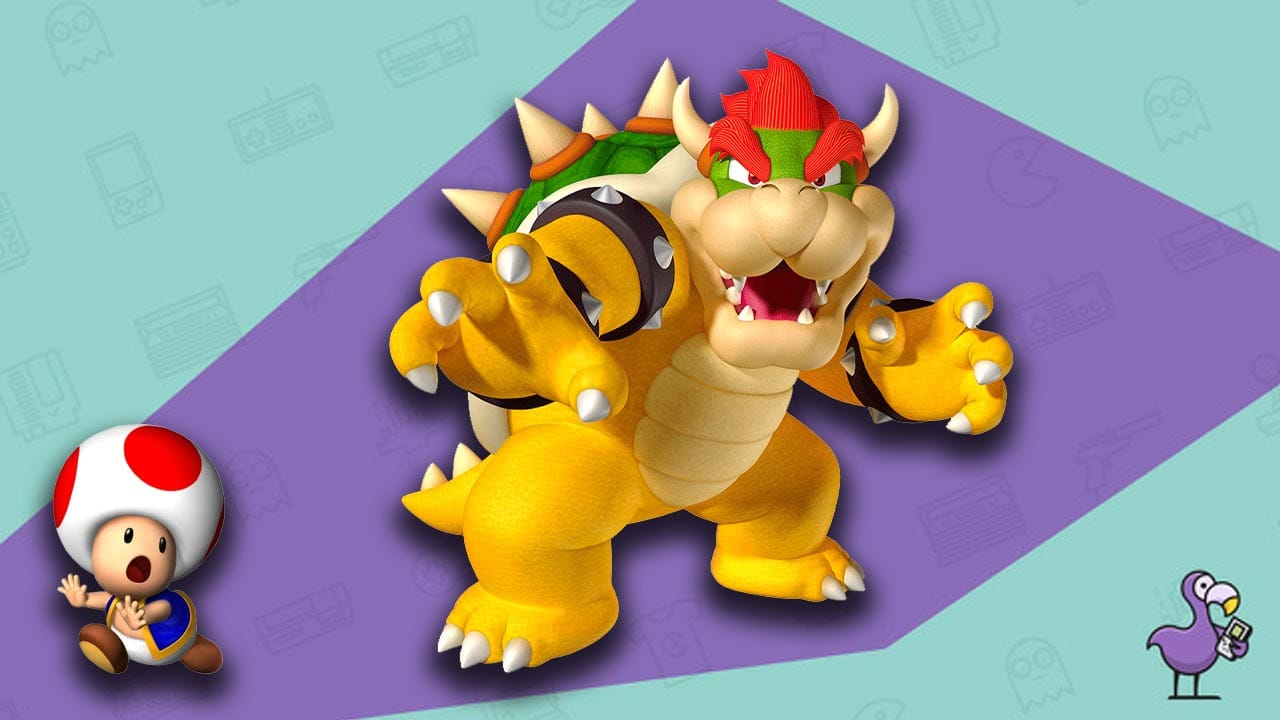 Who is the best Character in Mario Kart 64 - Bowser and Toad on the Retro Dodo background
