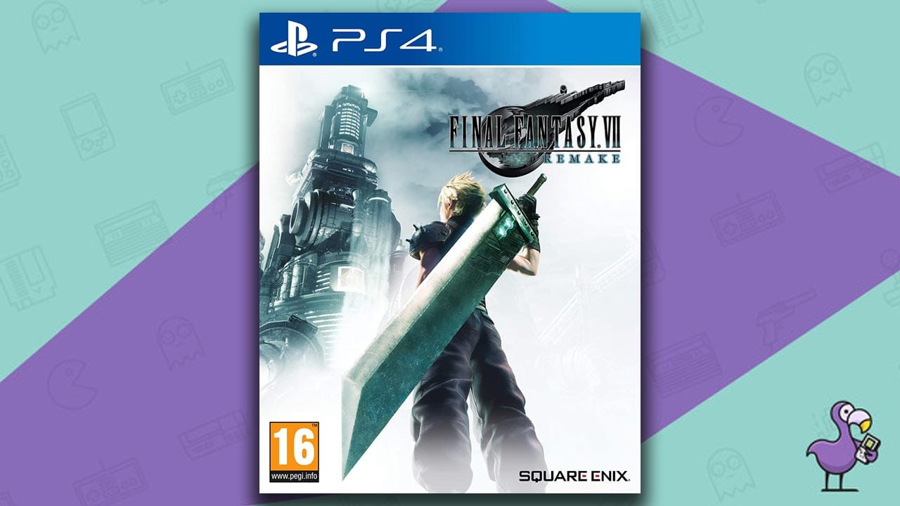 Final Fantasy VII Remake PS4 game case cover art