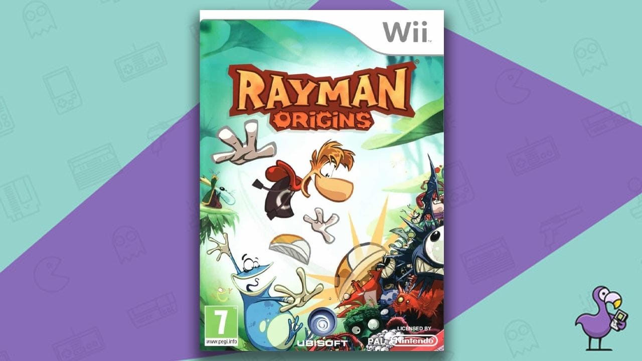 Game box for Rayman Origins Wii