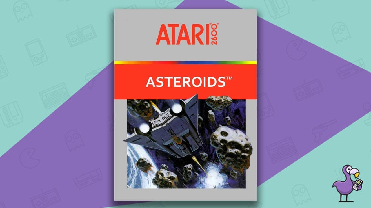 Asteroids game case cover art