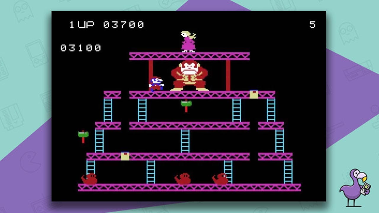 Donkey Kong Atari gameplay