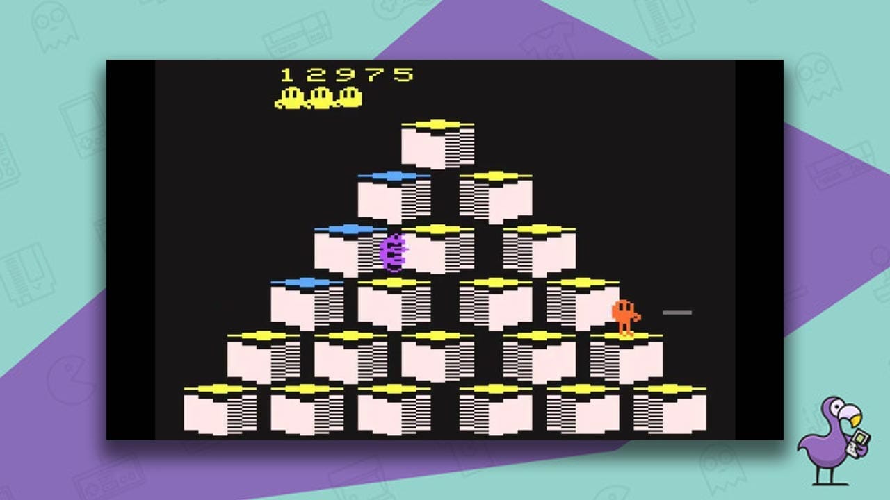 Q*bert gameplay Atari 2600
