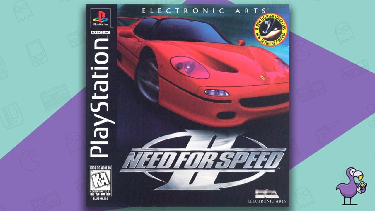 Need for Speed 2 game case cover art PS1