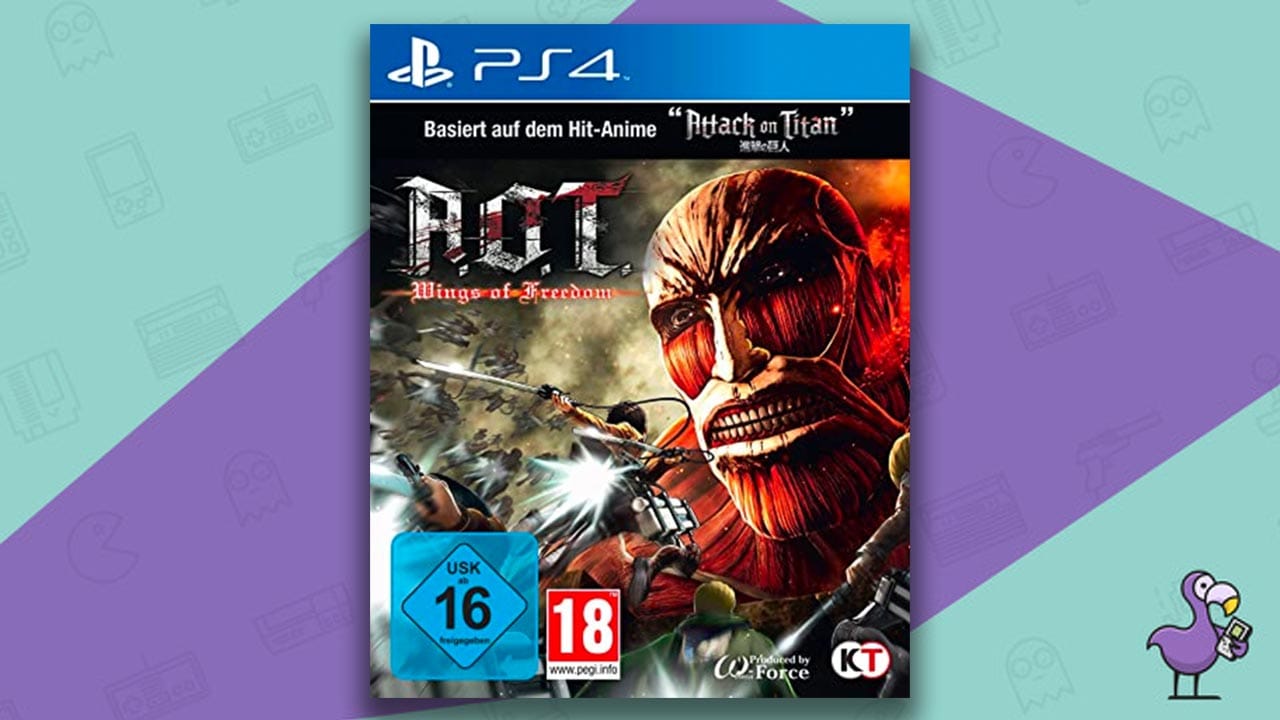 Attack on Titan: Wings of Freedom PS4 game case cover art