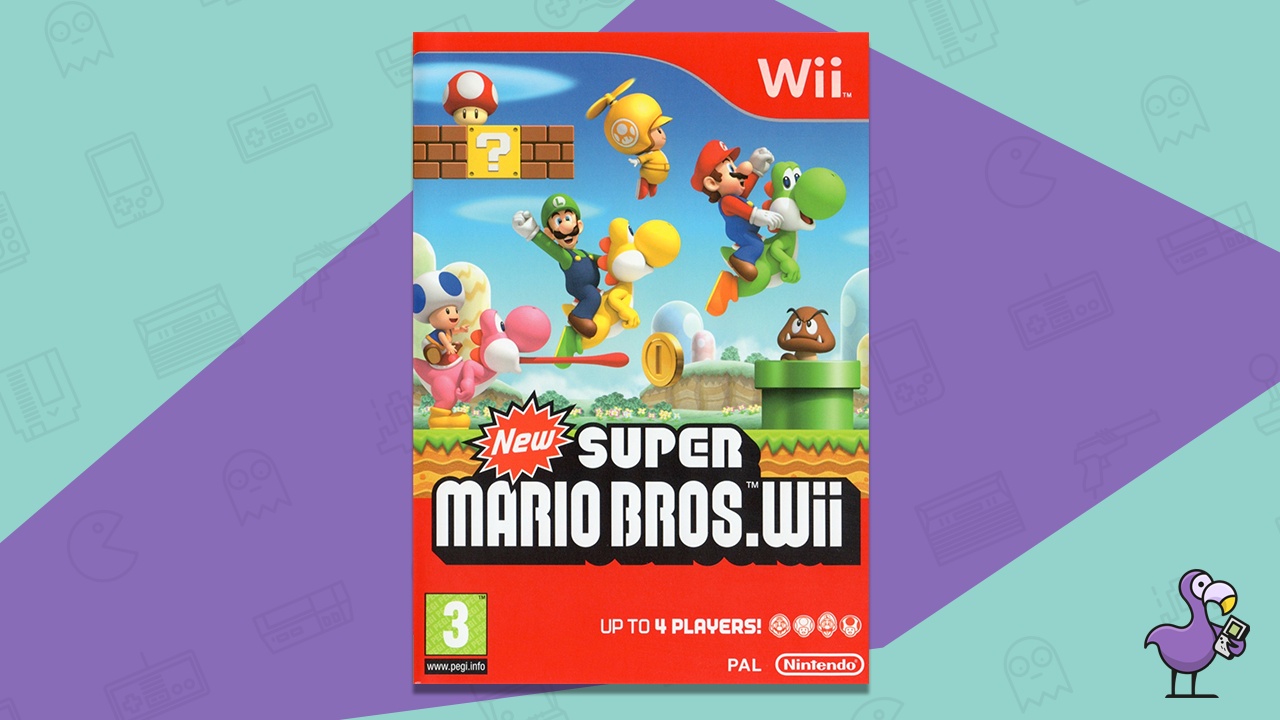 new super mario bros wii game case