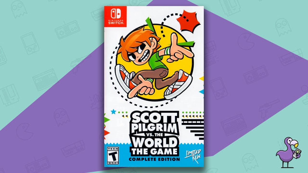 Scott Pilgrim Vs The World game case cover art Nintendo Switch