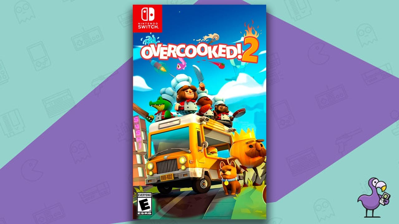 Overcooked 2 game case cover art