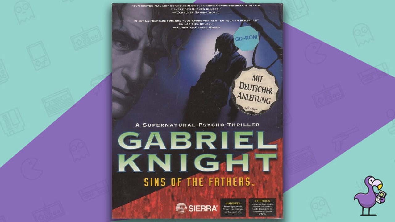 10 Best Point And Click Adventure Games - Gabriel Knight sins of the fathers game case cover art
