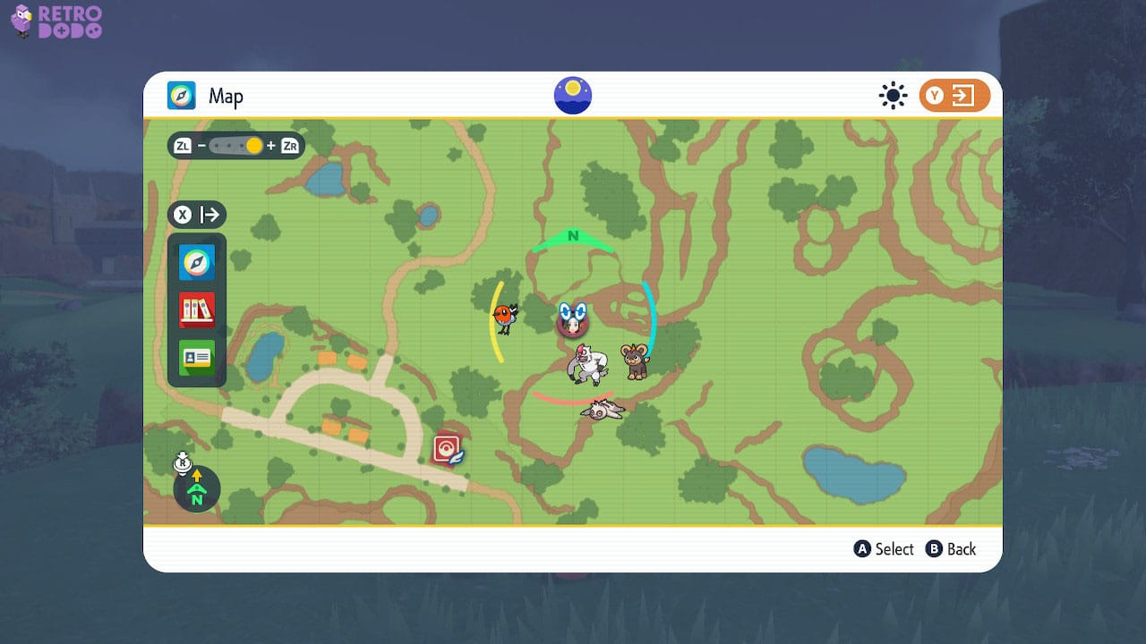 A map from Pokémon Scarlet and Violet
