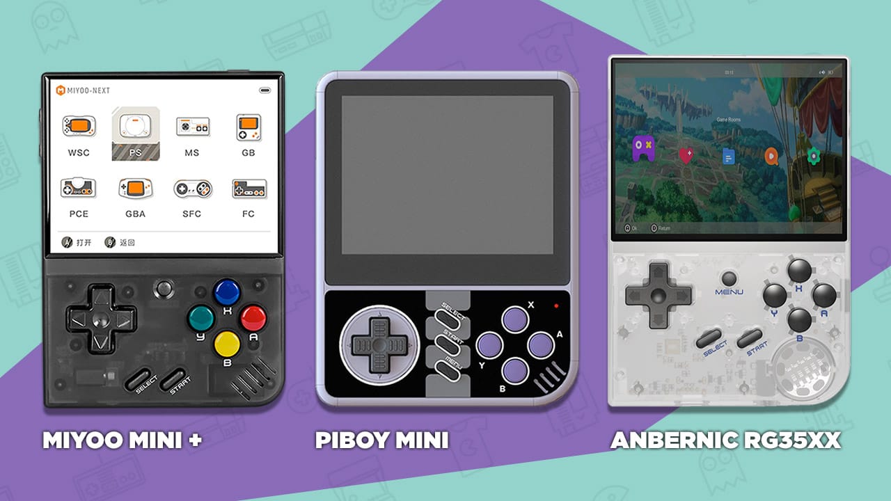 PiBoy Mini, Miyoo Mini, Anbernic RG35XX
