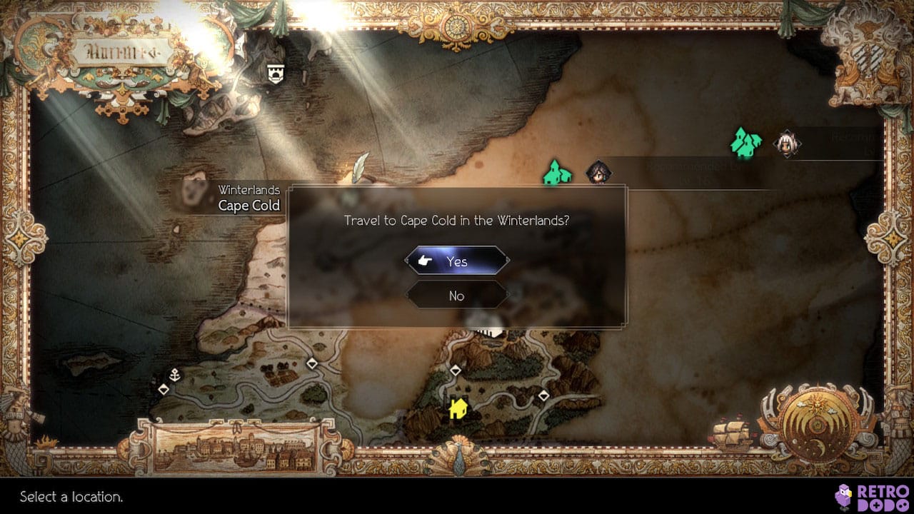 The Baby's Coming In Octopath Traveler II - heading to cape cold