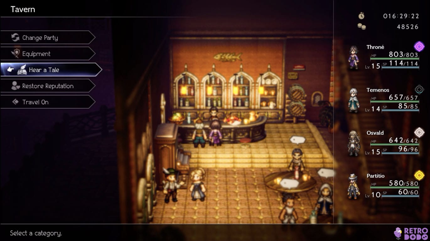 How To Trigger Main Stories In Octopath Traveler II - Inn and Barkeep