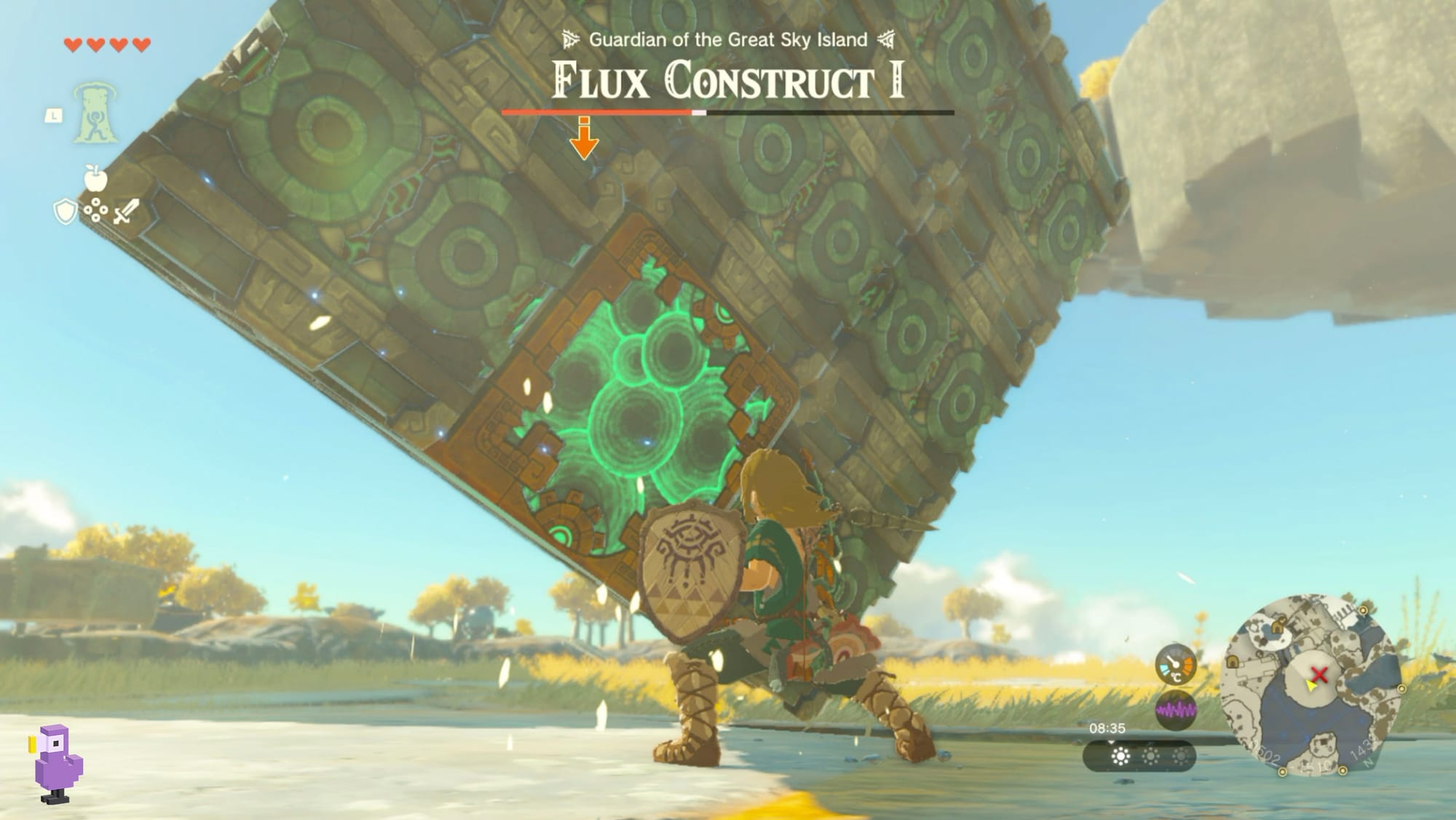 How To Beat Flux Construct 1 in Zelda Tears Of The Kingdom giant cube