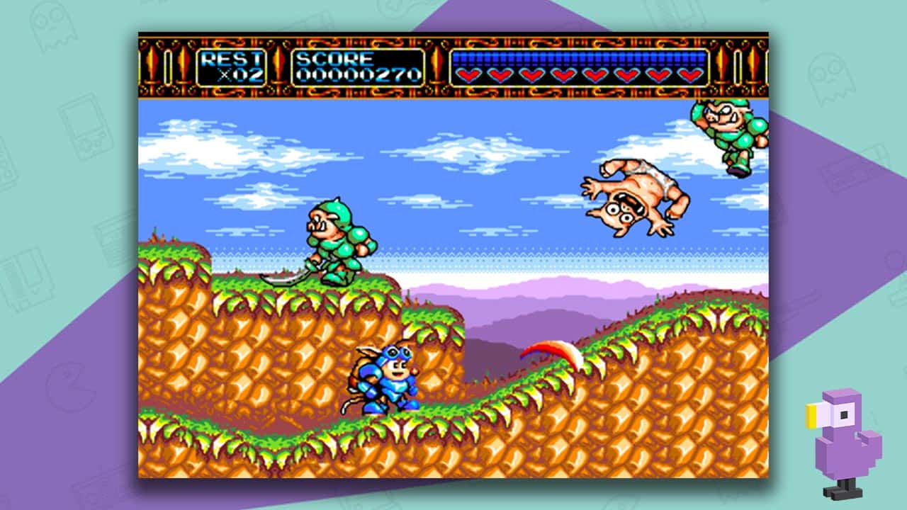 Rocket Knight Adventures gameplay