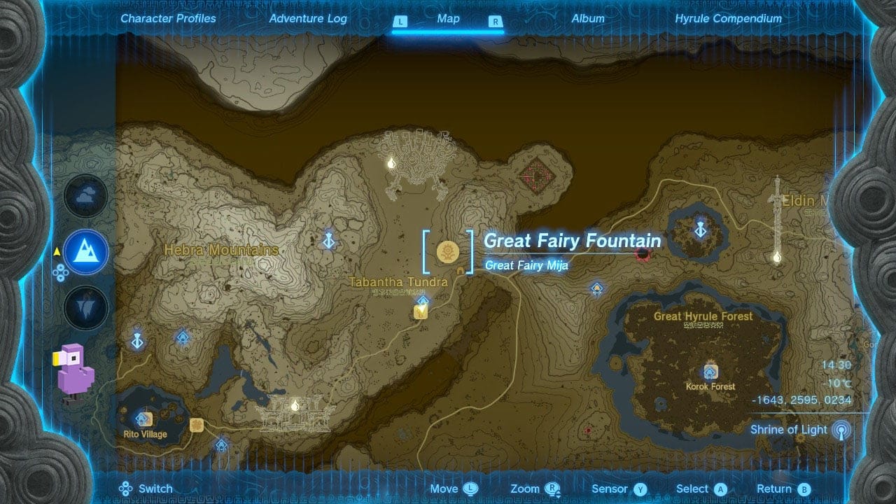All Great Fairy Locations In Zelda Tears Of The Kingdom map location