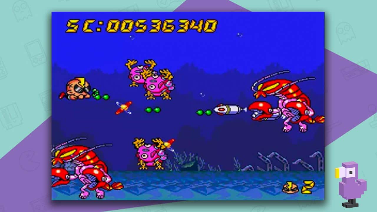 Air Zonk PC Engine Gameplay