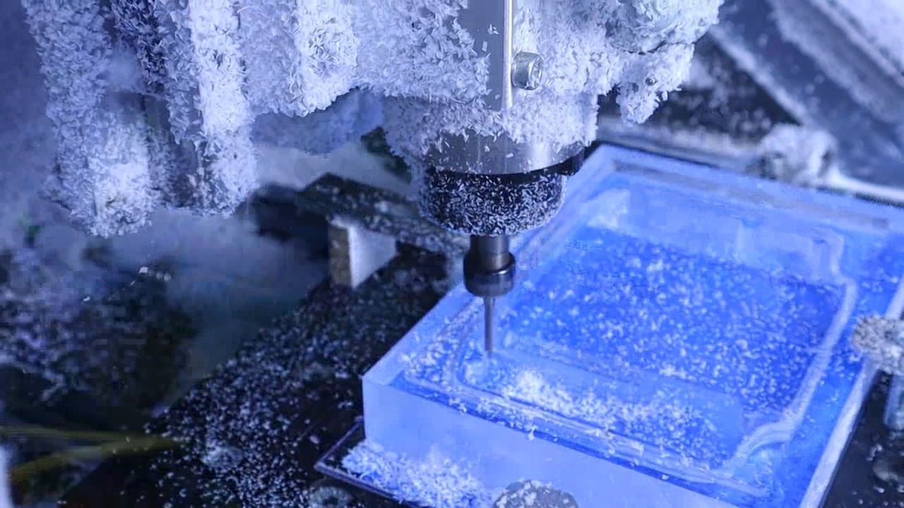 CNC machine making a handheld