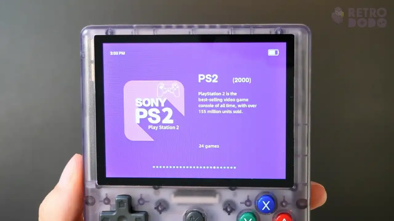 ANBERNIC RG405V launcher