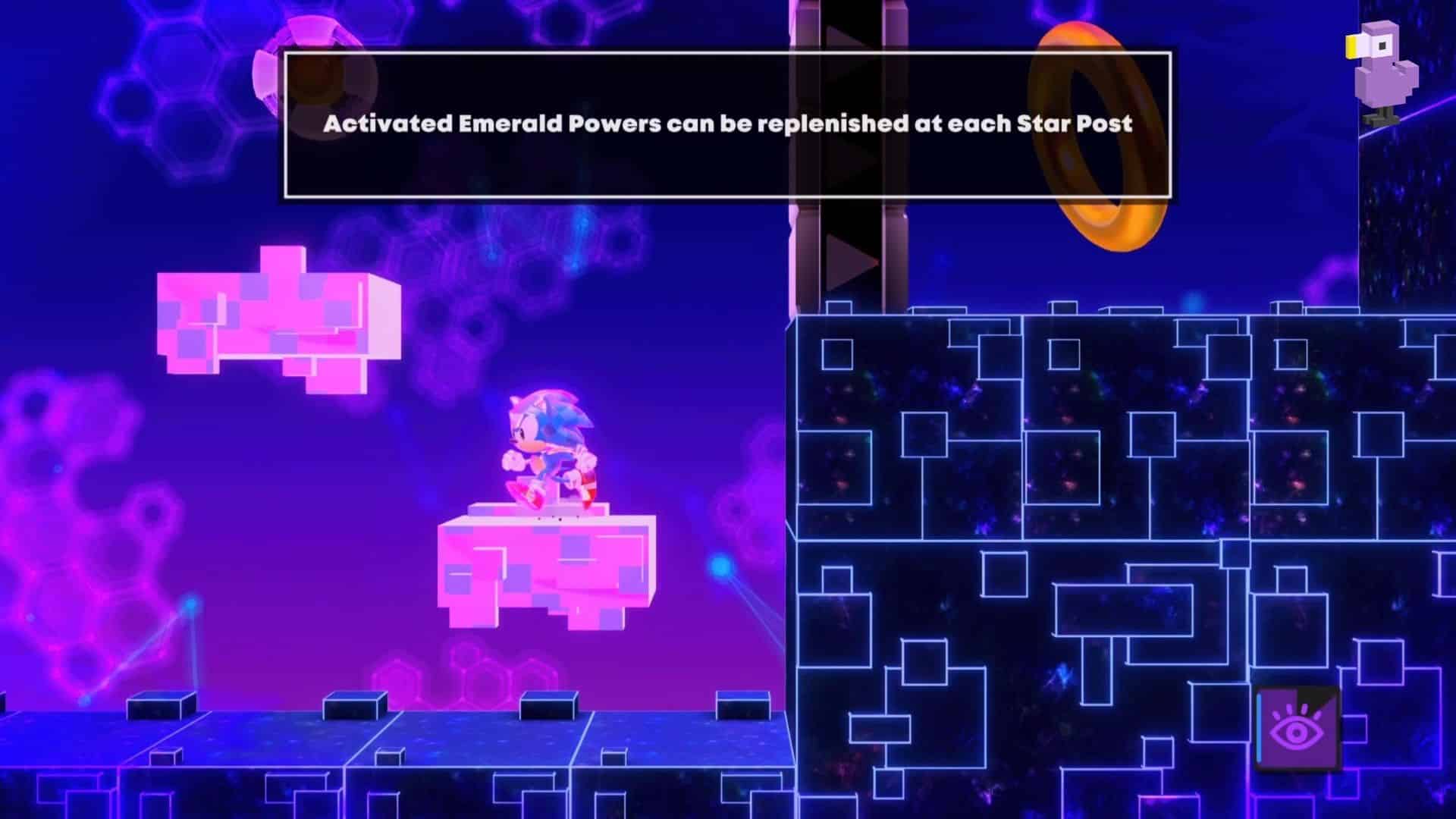 SONIC USING THE VISION EMERALD POWER IN SONIC SUPERSTARS