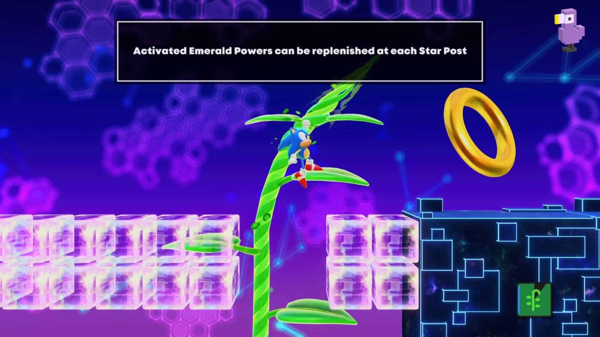 SONIC USES THE IVY POWER TO CLIMB IN SONIC SUPERSTARS