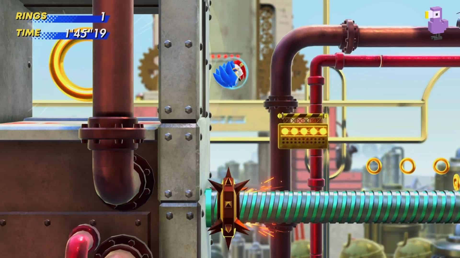 SONIC JUMPS TOWARDS A HIDDEN GIANT RING IN SONIC SUPERSTARS