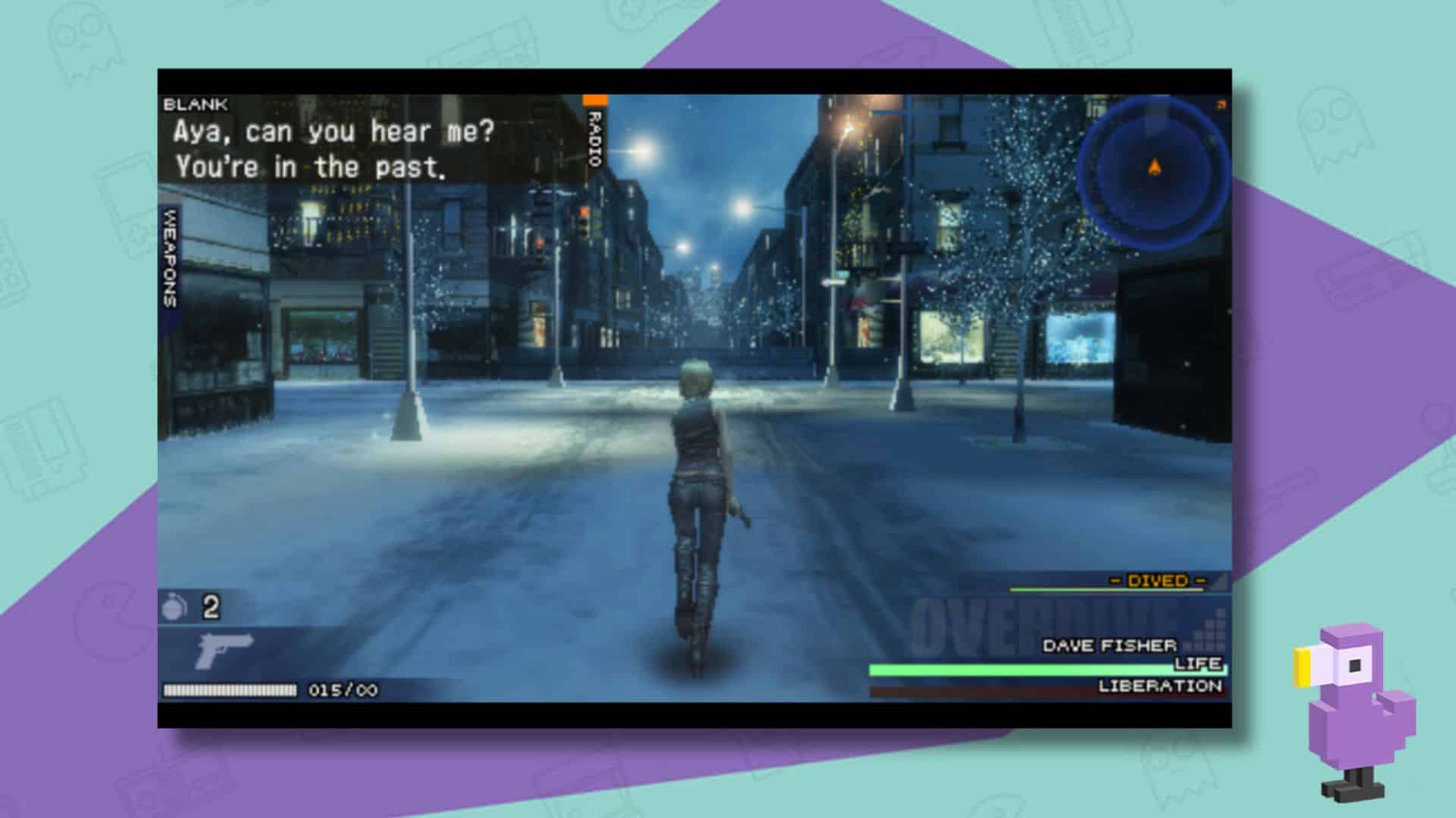THE 3RD BIRTHDAY GAME CASE WOMAN IN SNOWY STREET