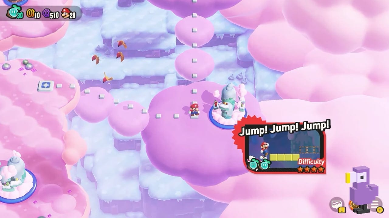 super mario bros in fluff puff peaks