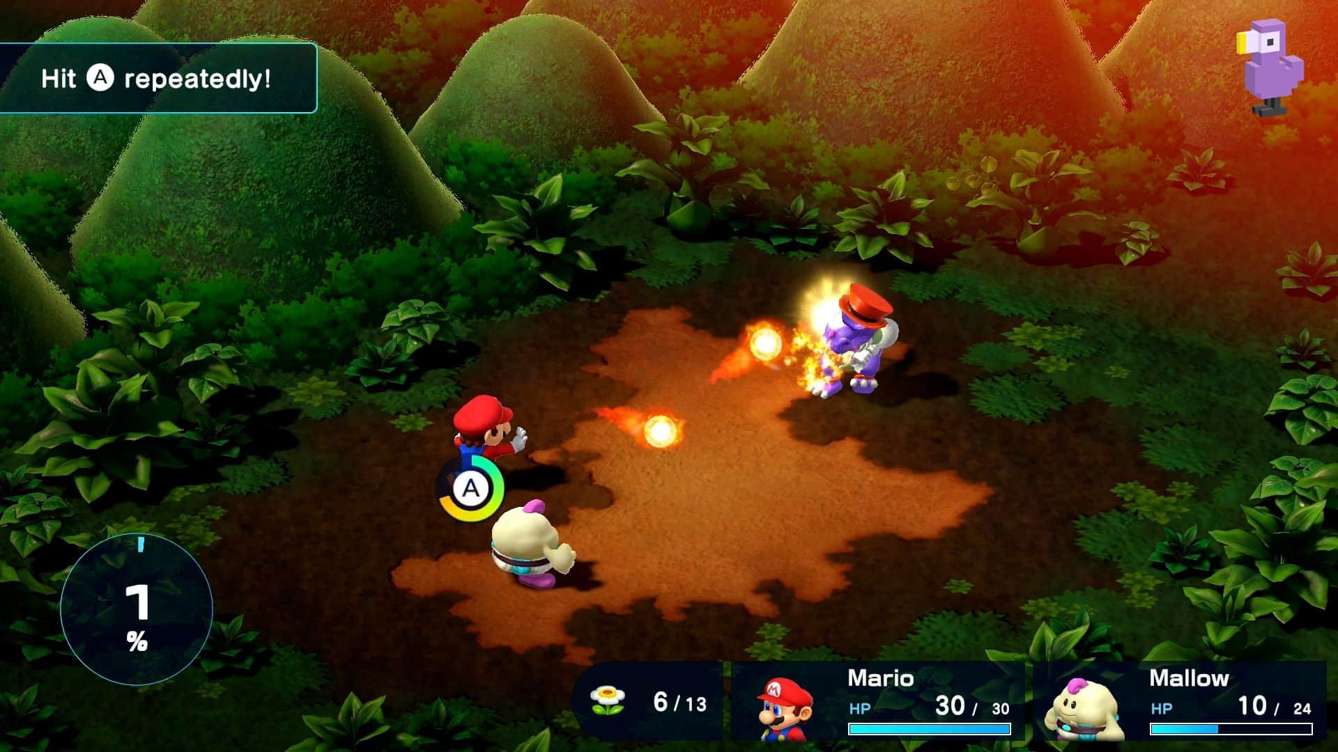 Super Mario RPG gameplay