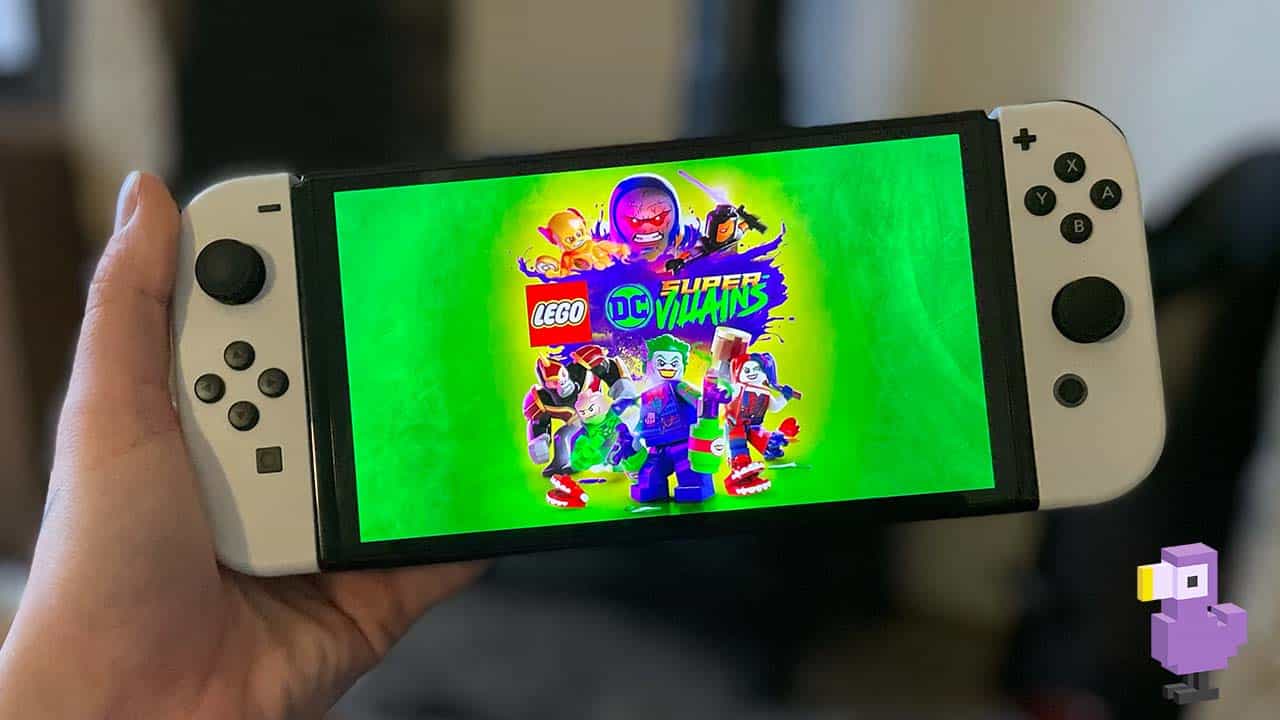 LEGO DC Super Villains on Seb's Nintendo Switch OLED with white Joycons
