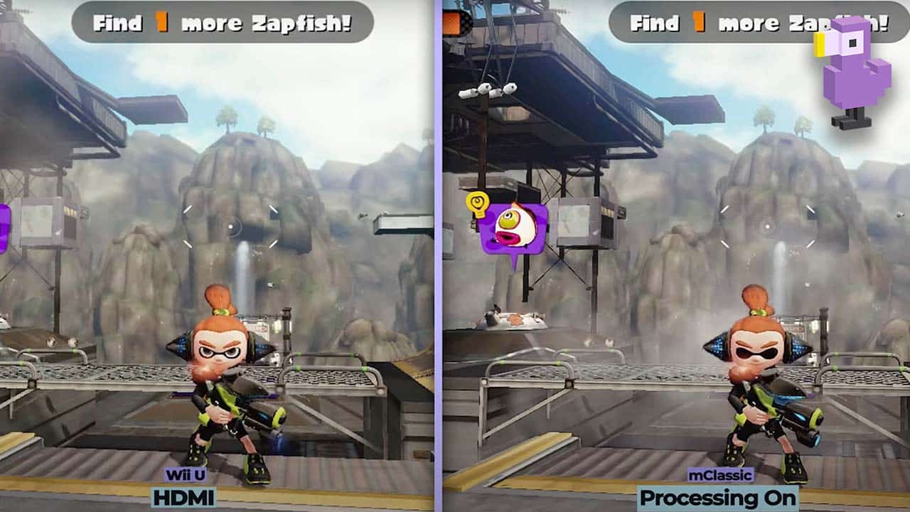 Splatoon Wii U gameplay comparison 