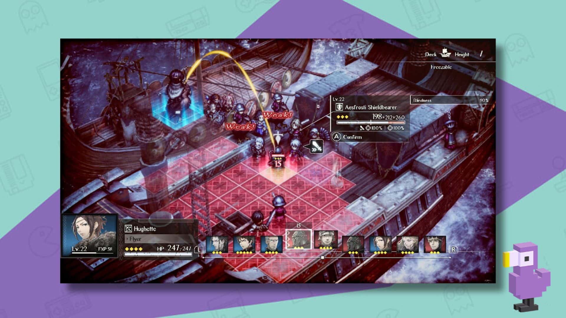 Triangle Strategy - games like Final Fantasy Tactics