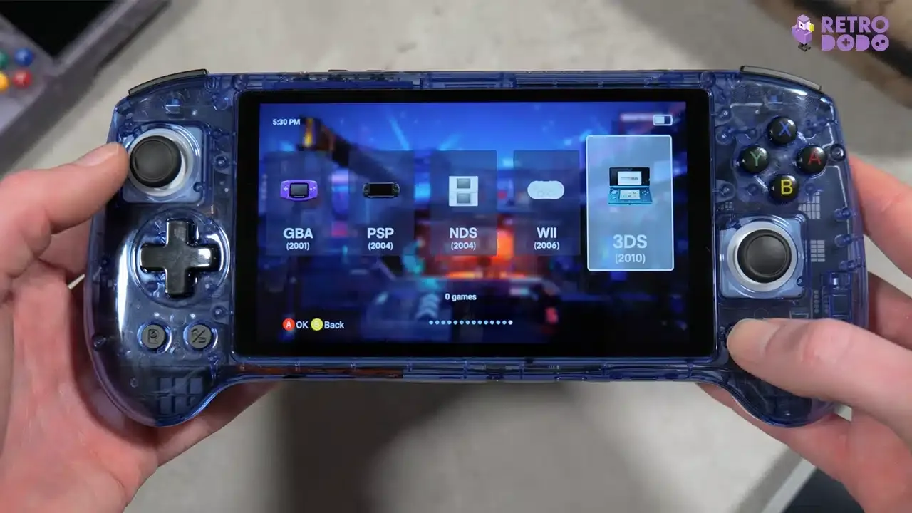 anbernic rg556 front end ux