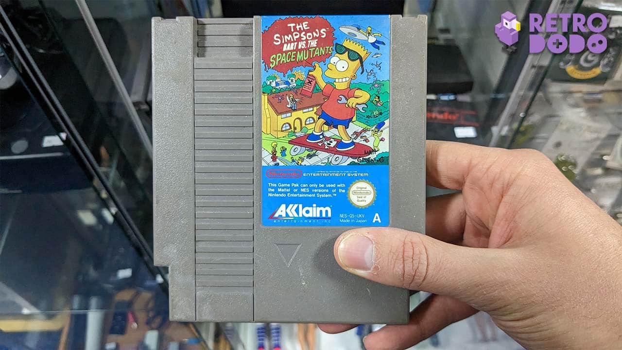 Bart Vs. The Space Mutants game cart