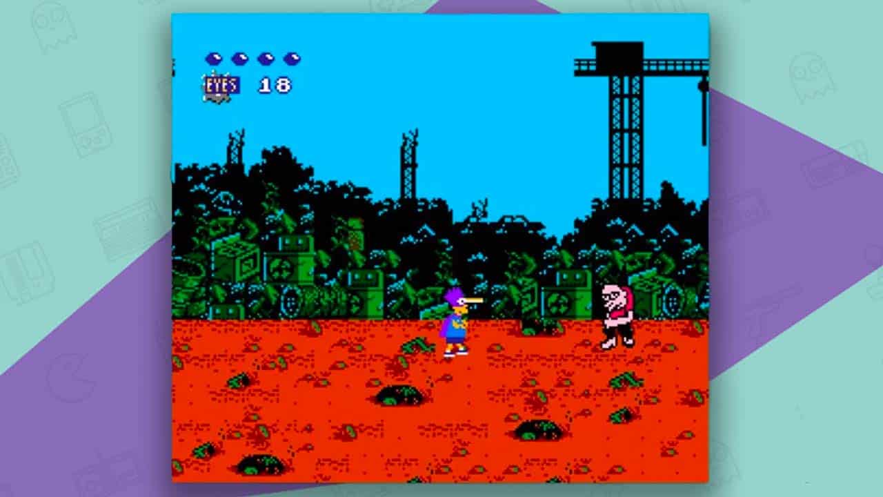 The Simpsons: Bartman Meets Radioactive Man gameplay
