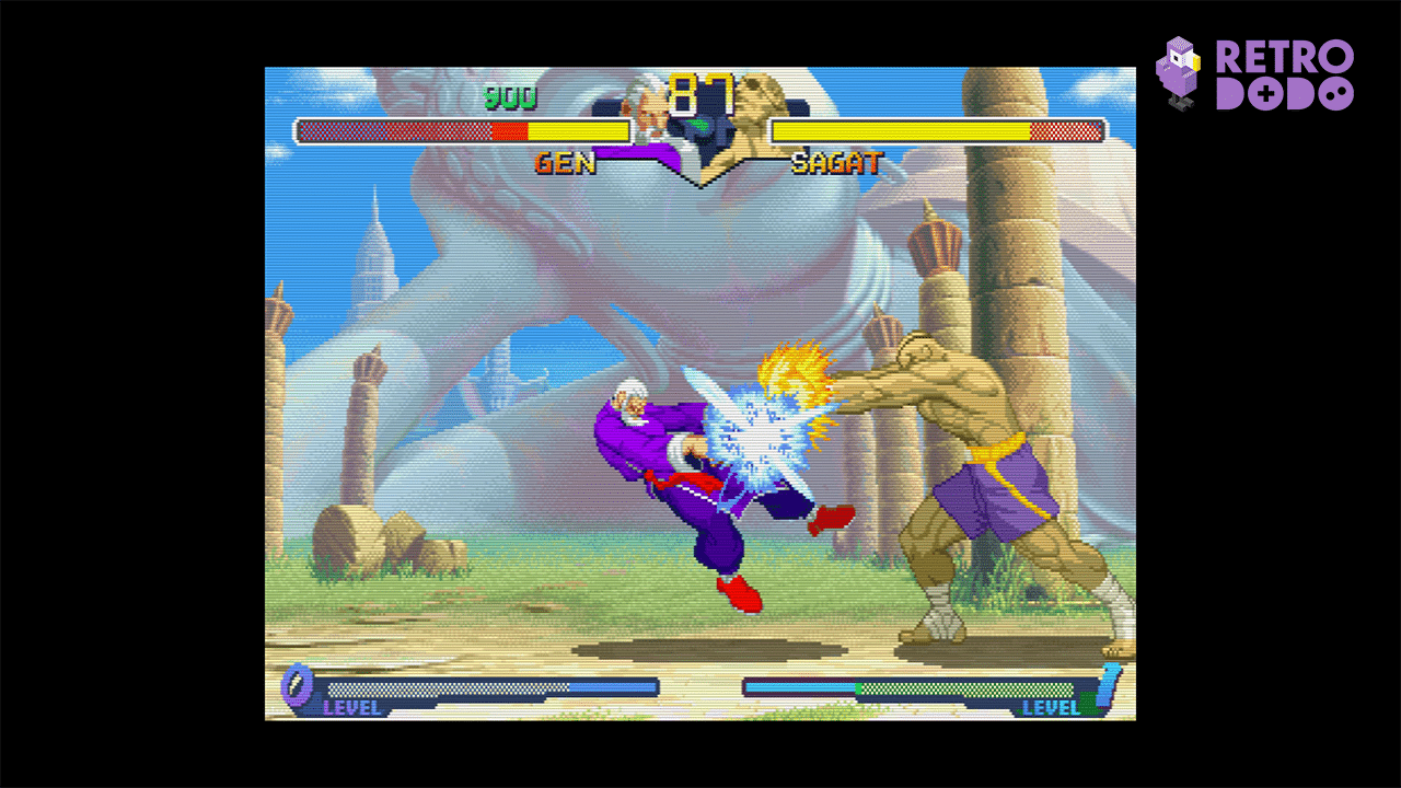 Gen gets walloped by Sagat