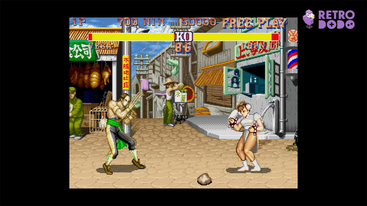 Vega squares off against Chun Li