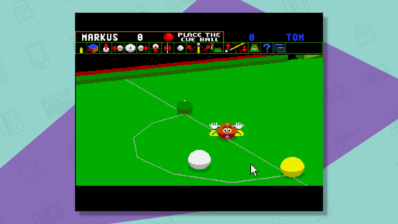 Jimmy White's Whirlwind Snooker gameplay.